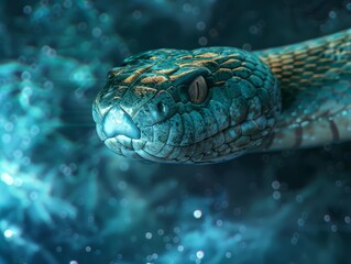 Obraz premium Close up of a cobra