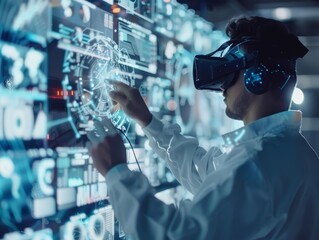 Close up of a digital disruption lab