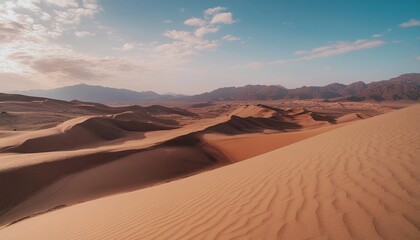 Fototapeta na wymiar desert landscape with blue sky on the background