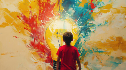 Fototapeta premium Lighting Up Creativity Playtime Innovations 