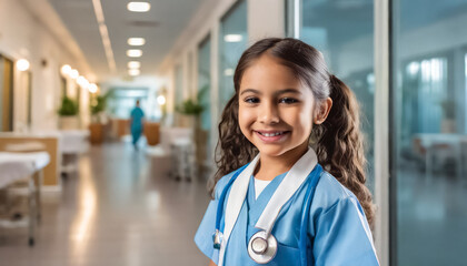 Kind im Krankenhaus medizinischer Beruf 