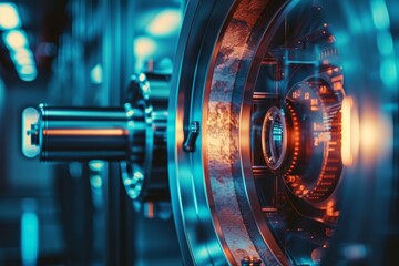 Obraz premium Close up of an intellectual property IP vault
