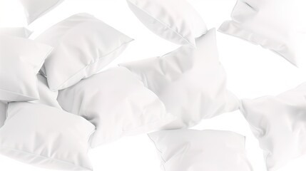 white color pillows floating on a white background with depth of field, isolated on white --ar 16:9 --style raw --stylize 10 Job ID: aa33db5f-c8a7-43ff-9f4d-51e732b966d1