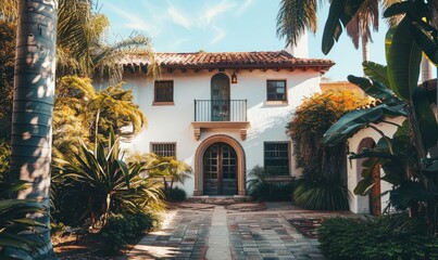 A Spanish Colonial revival house