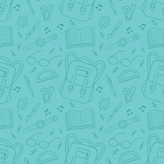 School seamless background. The concept of education and science. The 