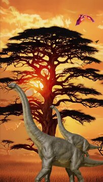 tyrannosaurus dinosaurs 3d render seamless looping animation video