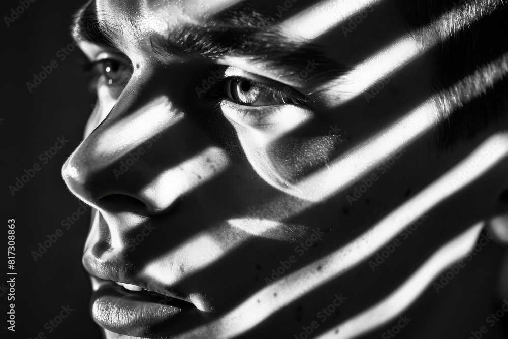 Poster An abstract image with smooth grayscale gradient, possibly used for backgrounds