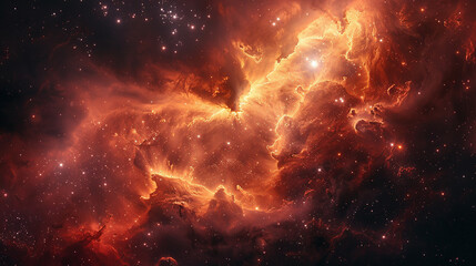 Mystical Photo of a Nebula's Enigmatic Beauty Capturing the Mysteries and Wonders of Deep Space in...