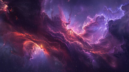 Fototapeta premium Mystical Photo of a Nebula's Enigmatic Beauty Capturing the Mysteries and Wonders of Deep Space in Stunning Detail