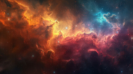 Mystical Photo of a Nebula's Enigmatic Beauty Capturing the Mysteries and Wonders of Deep Space in Stunning Detail