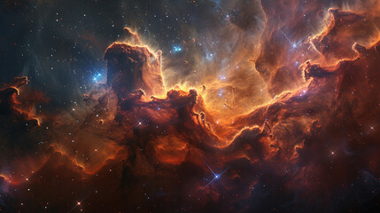 Mystical Photo of a Nebula's Enigmatic Beauty Capturing the Mysteries and Wonders of Deep Space in Stunning Detail