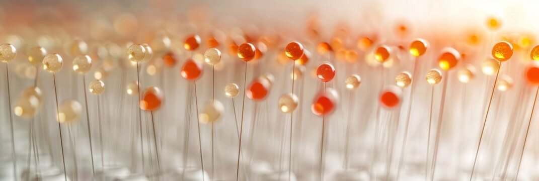 acupuncture needles set on white table, illustrating alternative medicine treatment