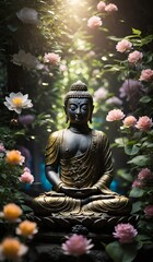 buddha statue in the garden