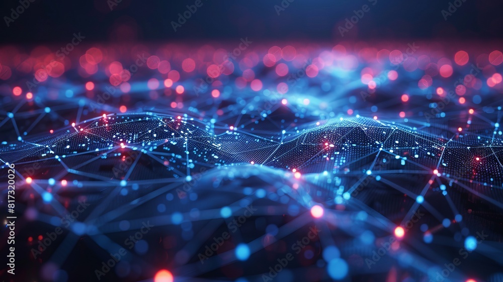 Aufkleber conceptual design of a cityscape telecommunication and communication network for big data.