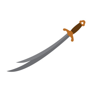 zulfikar sword icon vector illustration design template