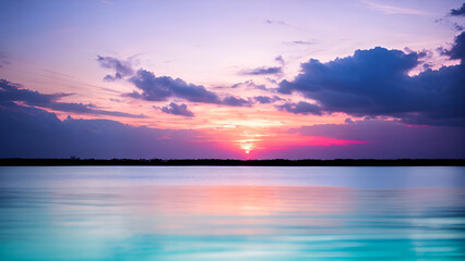 Fototapeta premium sunset over the sea