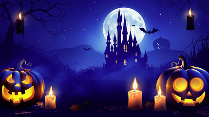 Fototapeta premium Spooky Halloween Background