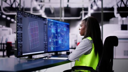 Industrial Automation System 3D Data Analytics - Powered by Adobe