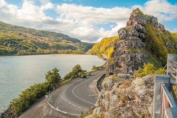 View from the Maconde viewpoint in Mauritius