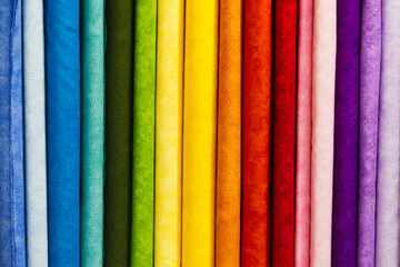 Cloth bolts stacked