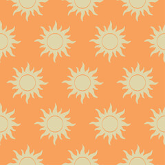 sun, ocean, marine, summer beach, coastal, tropical seamless pattern background, print, pattern, greeting card, banners, web, wrapping paper, fashion, fabric, textile, wallpaper, cover