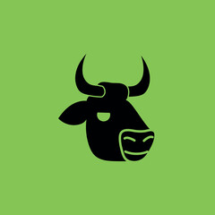 Vintage Cow Head. Iconic Style. Vector