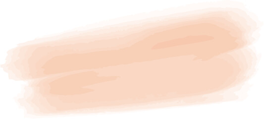 Watercolor peach brush strokes, splash. Abstract background, texture. Color of the year 2024. Vector graphics set. For print, template, web, card, business, packaging 