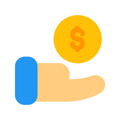 save money flat icon