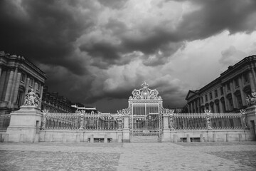 Storm Clouds over the Golden Gates of Versailles in France