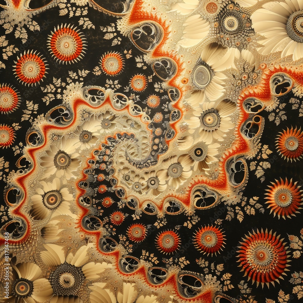 Aufkleber abstract pattern, delving into the intricate world of fractal geometry