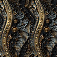 Obraz premium Abstract Pattern, delving into the intricate world of fractal geometry 