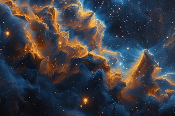 Detailed Night Sky Matte Painting: Stars Galore