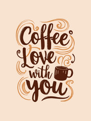 Deep brown whimsical steaming mugs with cozy colors for warmth with typography