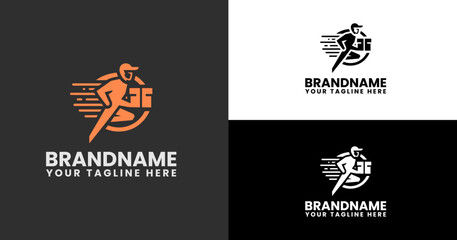 Modern Logistics Company Logo Template