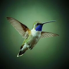 Fototapeta premium The Amazing Flying Hummingbird in the World.
