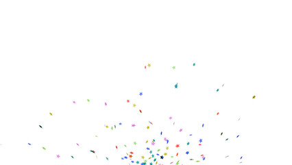 Colorful Star Confett Explosion so you can easily put it into your scene or video. Celebrate the holidays with it. Stars colorful.
