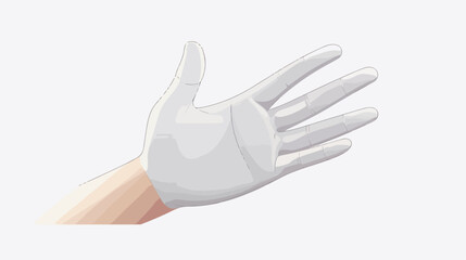 Vector 3D gesture of an outstretched open palm a sy