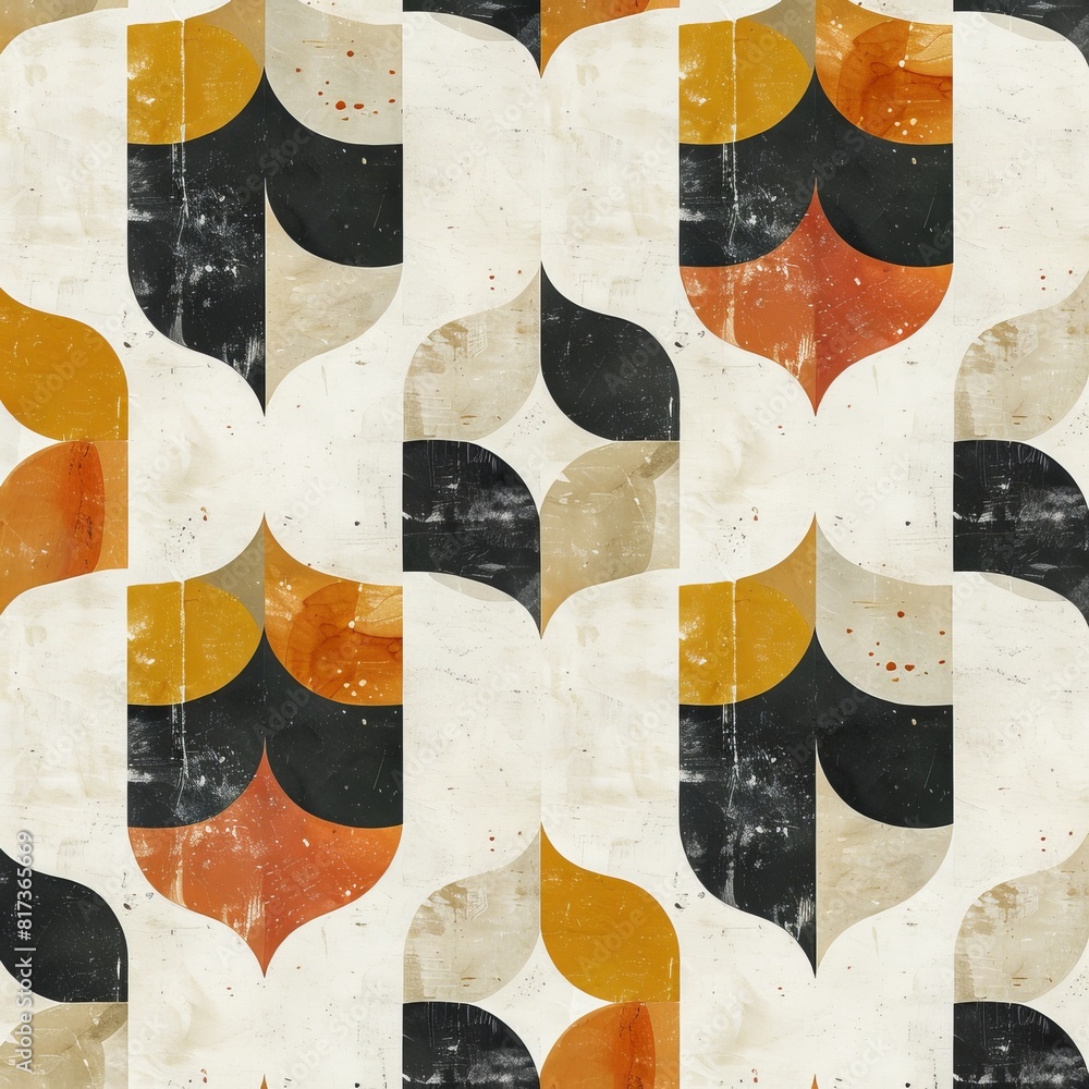 Poster abstract pattern, embracing minimalist expression