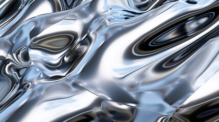 high quality sleek chrome textures with fluid reflections, for a futuristic and clean background