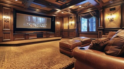 In-Home Theater in Luxury Home