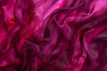 Fototapeta premium Acrylic Dyed Silk. Burgundy Background. Vivid Acrylic Paint. Bright Ink Isolated Background. Neon Painting Women. Hand Ink Drawing.