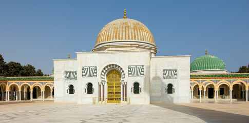 Mausoleum of Habib Bourgiba, first President of the Republic of Tunisia. Monastir