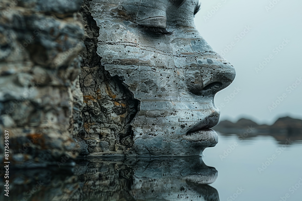 Aufkleber reflecting on personal growth and transformation, recognizing the evolution of identity and values o