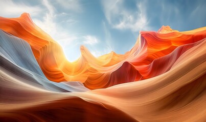Antelope canyon in arizona, background travel concept