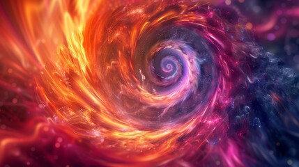Colorful vortex energy, cosmic spiral waves, multicolor swirls explosion 10