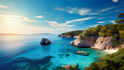 Fototapeta premium Enjoy your honeymoon and vacation in a fantasy world.