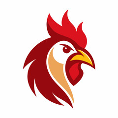 rooster isolated on white background