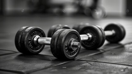 gym routine, selective focus 2