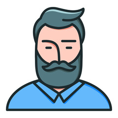 Hairstyle icon. Icon about barbershop