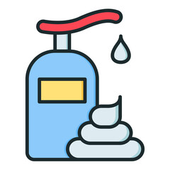 Styling foam icon. Icon about barbershop